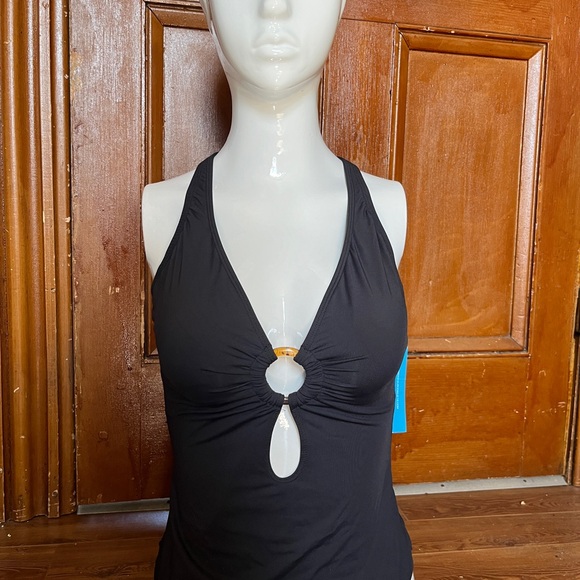 Bleu Rod Beattie Black One Piece Bathing Suit - Picture 3 of 5